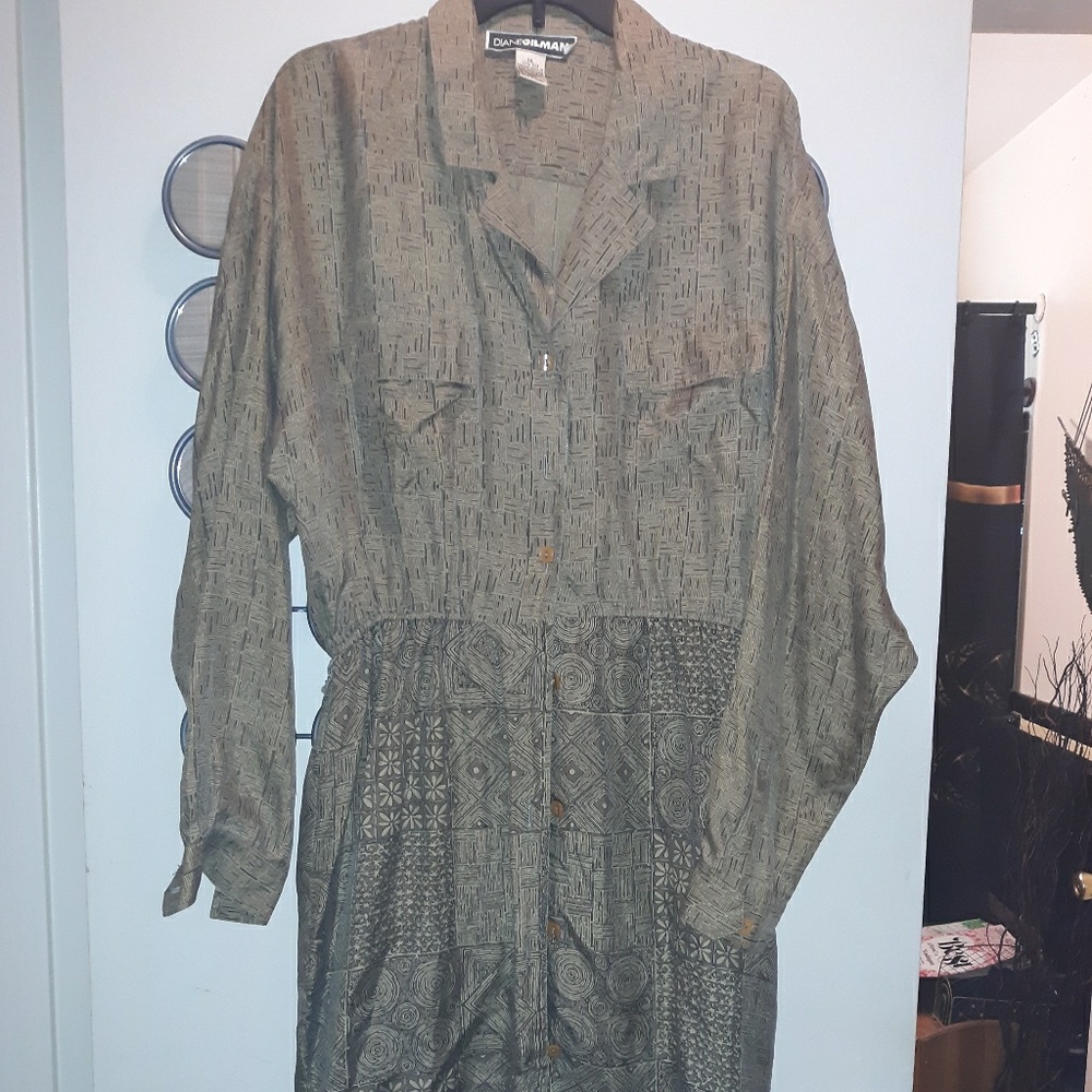 🌺DIANE GILMAN SILK Dress